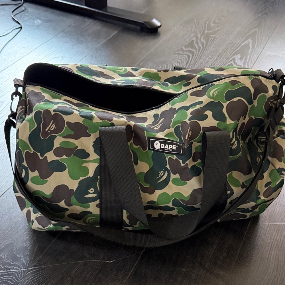 Bathing ape duffel bag Green and Brown Camouflage